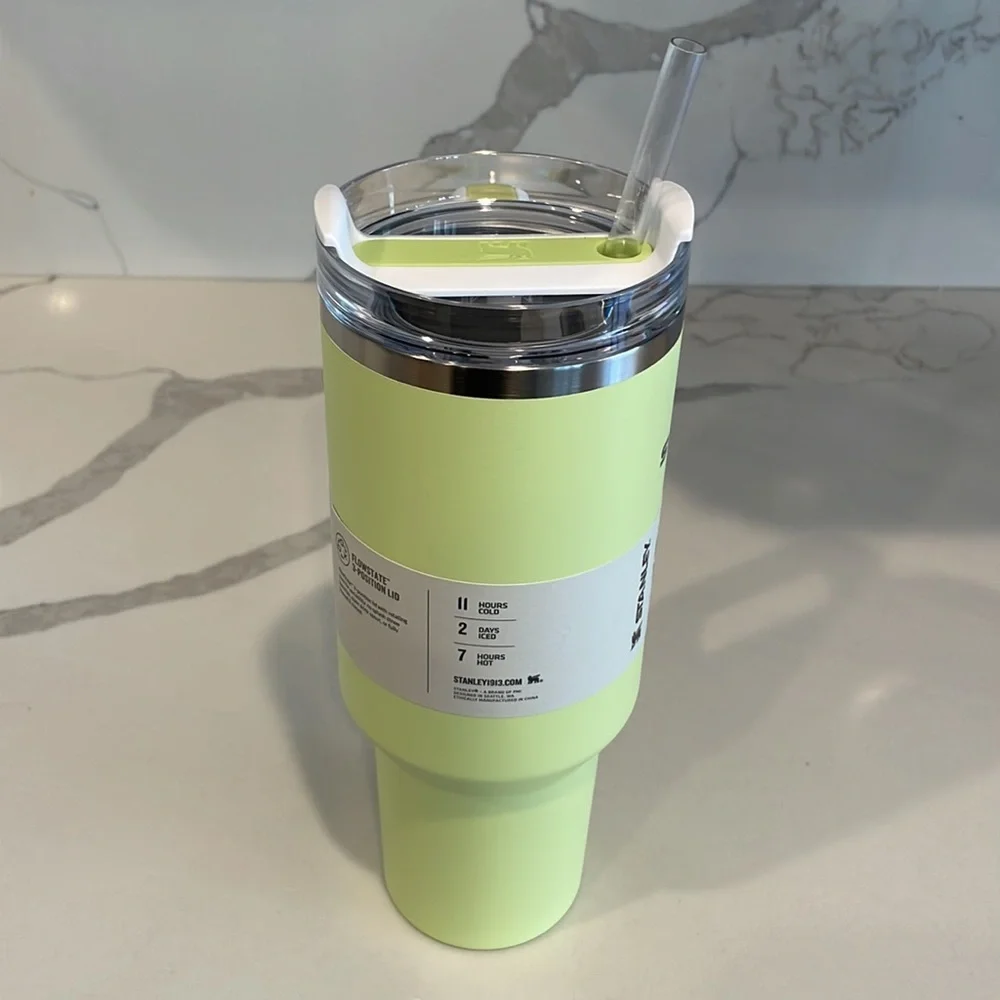 Stanley - Target CITRON COLORBLOCK - 40 oz. Flowstate Quencher H2.0 Tumbler NWT!